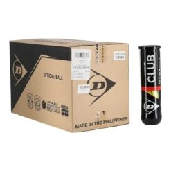 Dunlop Tennisbälle Club Allcourt (Standard-Trainingsball) Dose 18x4er Im Karton