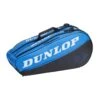 Dunlop Tennis-Racketbag FX Club (Schlägertasche, 2 Hauptfächer) Schwarz/blau 6er -TENNISTOWN Verkäufe Dunlop 10337125 FX CLUB 6RKT Tennistasche 1200x1200 1