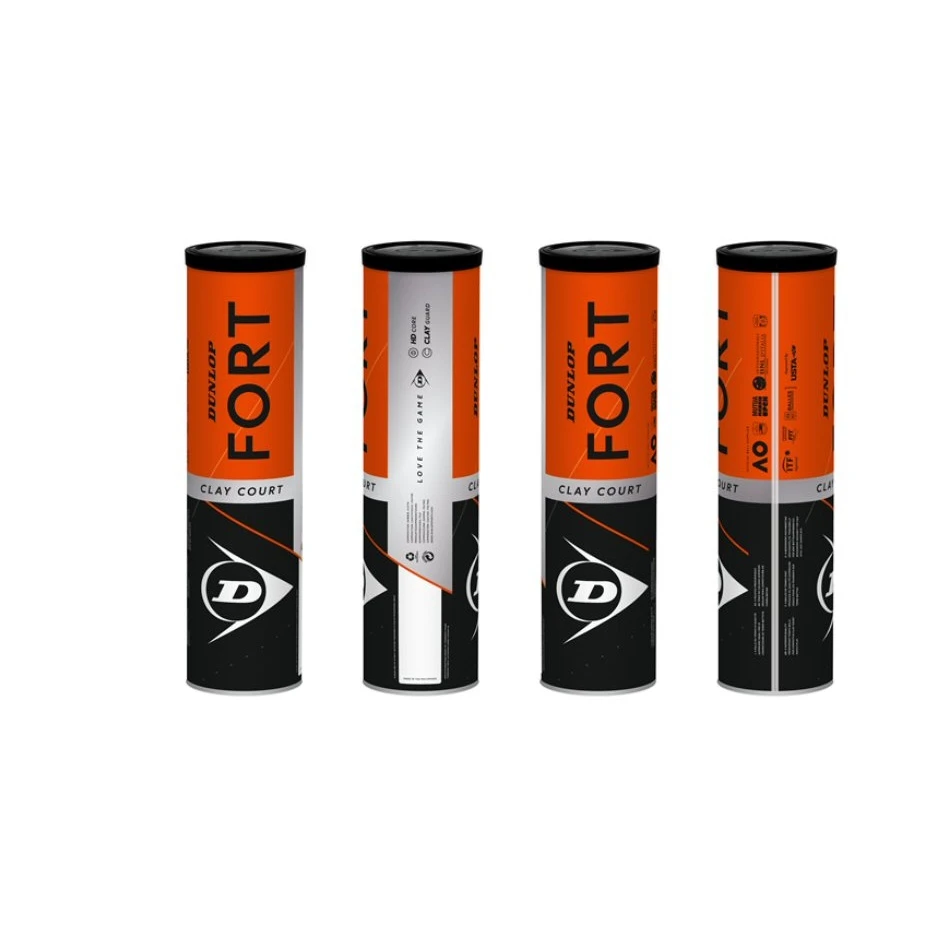 Dunlop Tennisbälle Fort Clay Court (Sandplatz) Dose 4er 6 Dunlop Tennisbälle Fort Clay Court (Sandplatz) Dose 4er – Bild 4