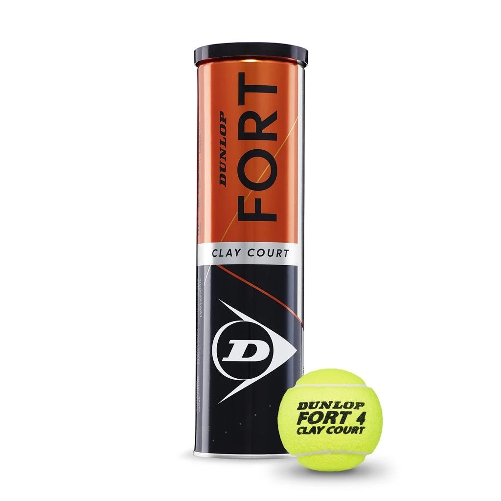 Dunlop Tennisbälle Fort Clay Court (Sandplatz) Dose 4er 3 Dunlop Tennisbälle Fort Clay Court (Sandplatz) Dose 4er