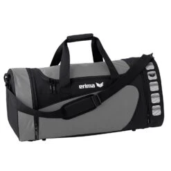 Erima Sporttasche Club 5 Größe M (49 Liter, 61x29x28cm) Granitgrau/schwarz