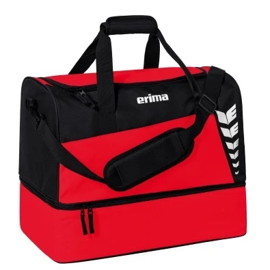 Erima Sporttasche Six Wings Mit Bodenfach (Größe M - 60 Liter) Rot/schwarz 50x30x40cm 3 Erima Sporttasche Six Wings Mit Bodenfach (Größe M - 60 Liter) Rot/schwarz 50x30x40cm