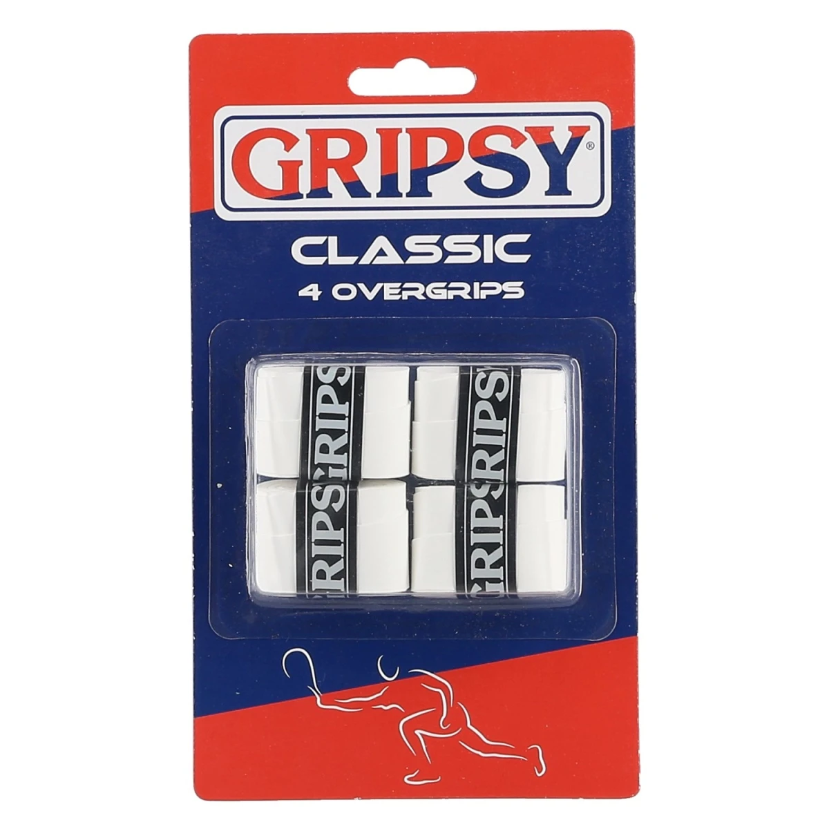 Gripsy Overgrip Classic Weiss 4er 3 Gripsy Overgrip Classic Weiss 4er