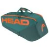 Head Tennis-Racketbag Pro Racquet Bag M (Schlägertasche, 2 Hauptfächer) 2023 Cyangrün/orange 6er -TENNISTOWN Verkäufe Head 260223 DYFO Pro Racquet Tasche 1000x1000 1