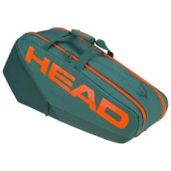 Head Tennis-Racketbag Pro Racquet Bag M (Schlägertasche, 2 Hauptfächer) 2023 Cyangrün/orange 6er -TENNISTOWN Verkäufe Head 260223 DYFO Pro Racquet Tasche 4 1000x1000 1