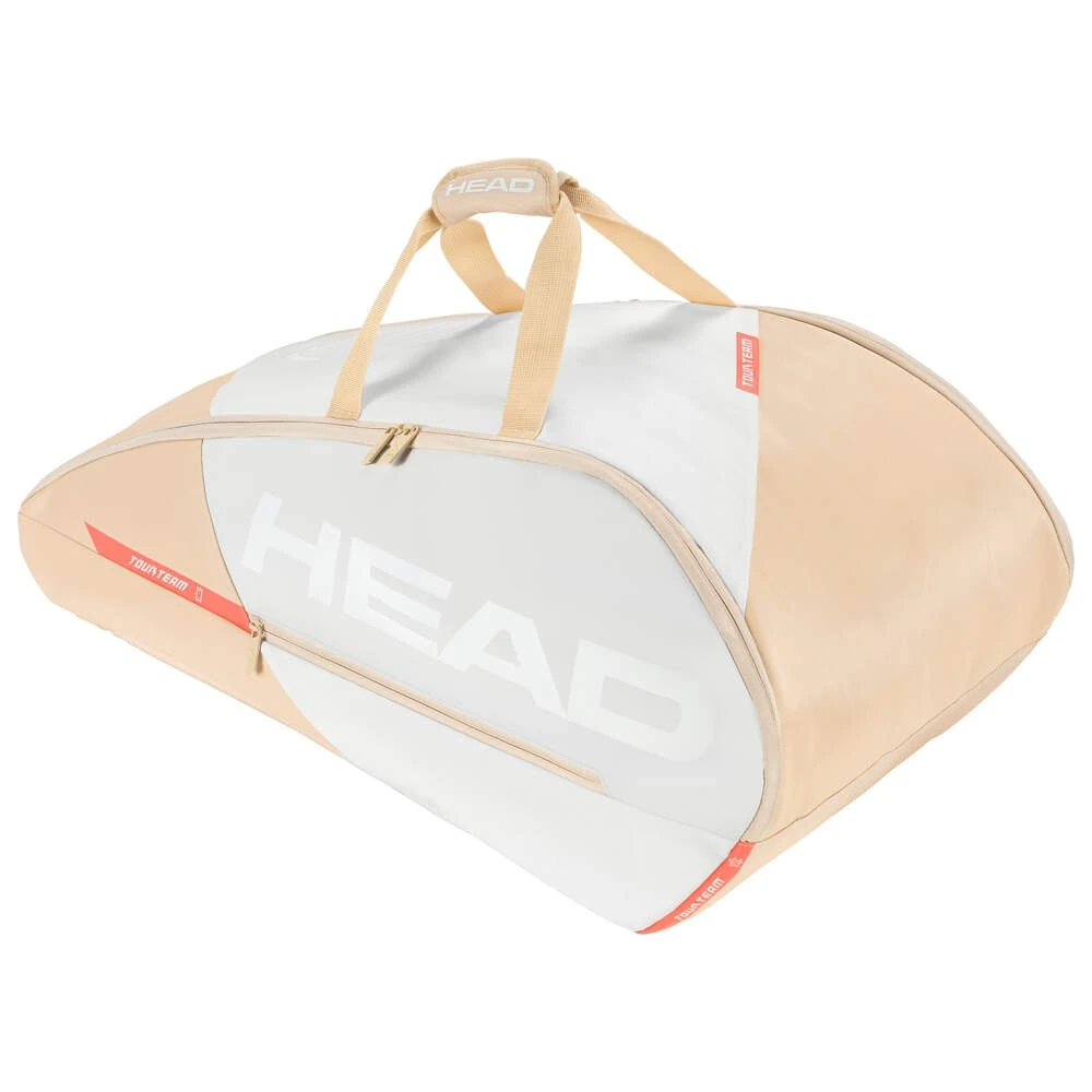 Head Tennis-Racketbag Tour Racquet Bag L (Schlägertasche, 2 Hauptfächer) 2023 Weiss/champagne 9er 3 Head Tennis-Racketbag Tour Racquet Bag L (Schlägertasche, 2 Hauptfächer) 2023 Weiss/champagne 9er