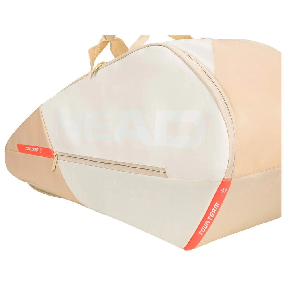 Head Tennis-Racketbag Tour Racquet Bag M (Schlägertasche, 2 Hauptfächer) 2023 Weiss/champagne 6er 6 Head Tennis-Racketbag Tour Racquet Bag M (Schlägertasche, 2 Hauptfächer) 2023 Weiss/champagne 6er – Bild 4