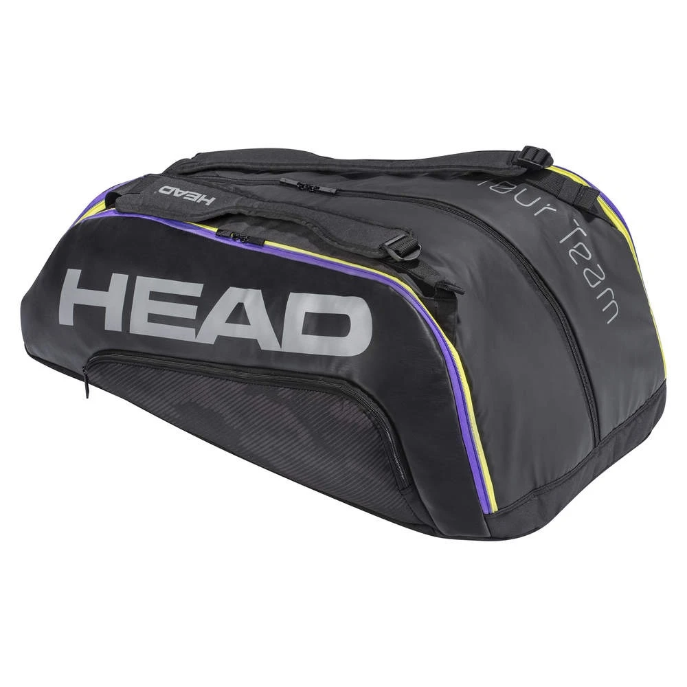 Head Tennis-Racketbag Tour Team (Schlägertasche, 3 Hauptfächer) Schwarz/lila 12R 3 Head Tennis-Racketbag Tour Team (Schlägertasche, 3 Hauptfächer) Schwarz/lila 12R