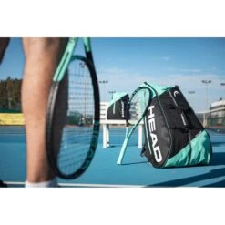 Head Tennis-Racketbag Tour Team (Schlägertasche, 3 Hauptfächer) Schwarz/mint 12R -TENNISTOWN Verkäufe Head 283422 BKMI Tour Team Tasche 4 1000x1000 1