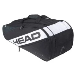 Head Tennis-Racketbag Elite Allcourt (Schlägertasche, 2 Hauptfächer) Schwarz/weiss