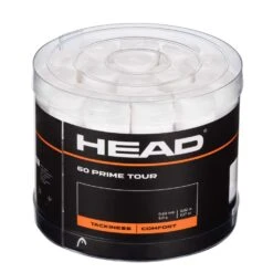Head Overgrip Prime Tour 0.6 Mm (Komfort, Griffigkeit) Weiss 60er Box