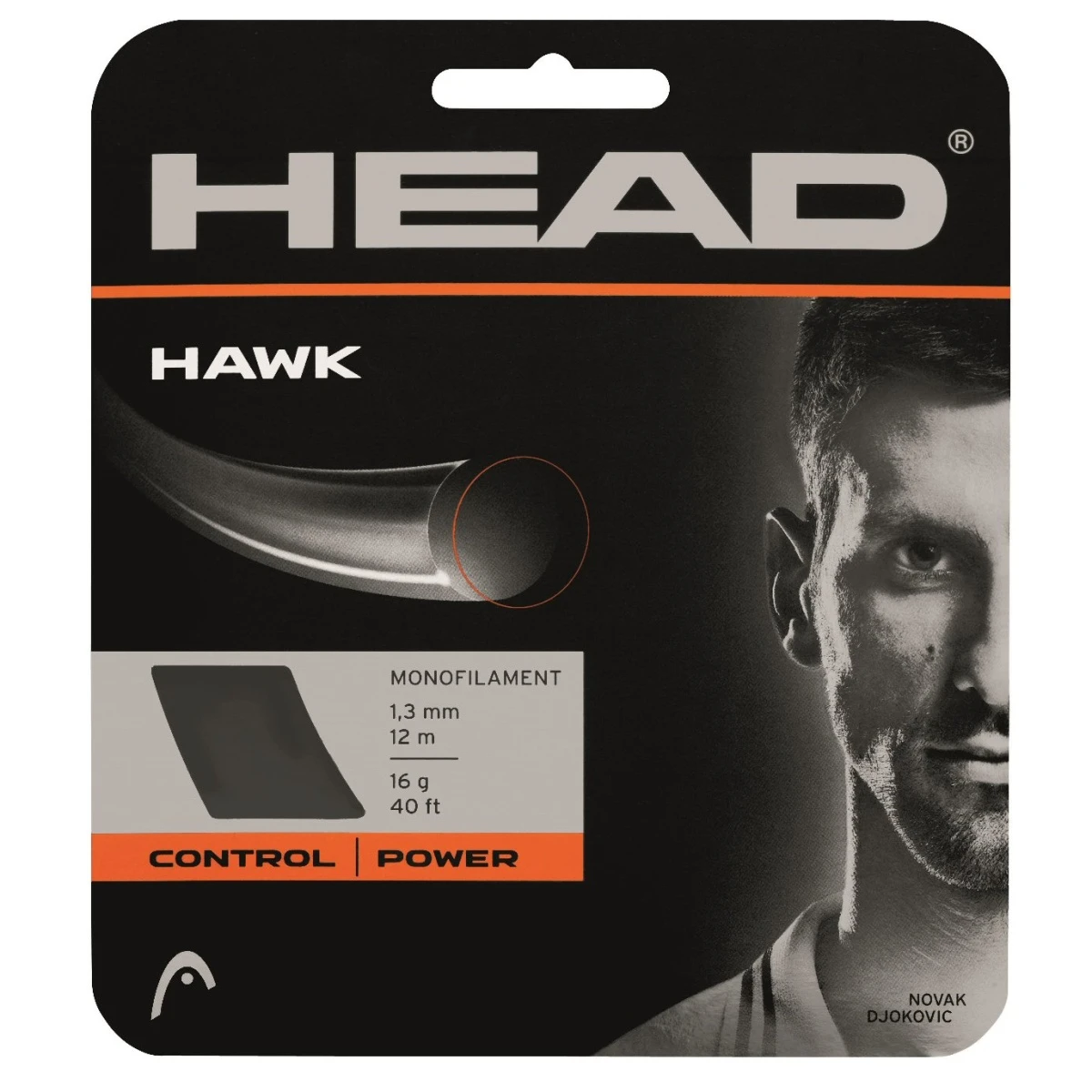 Besaitung Mit Tennissaite Head Hawk (Haltbarkeit+Power) Grau 3 Besaitung Mit Tennissaite Head Hawk (Haltbarkeit+Power) Grau