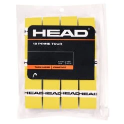 Head Overgrip Prime Tour 0.6 Mm (Komfort, Griffigkeit) Gelb 12er Clip-Beutel