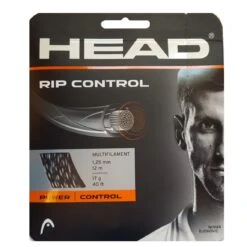Besaitung Mit Tennissaite Head Rip Control (Kontrolle+Armschonung) Schwarz/weiss