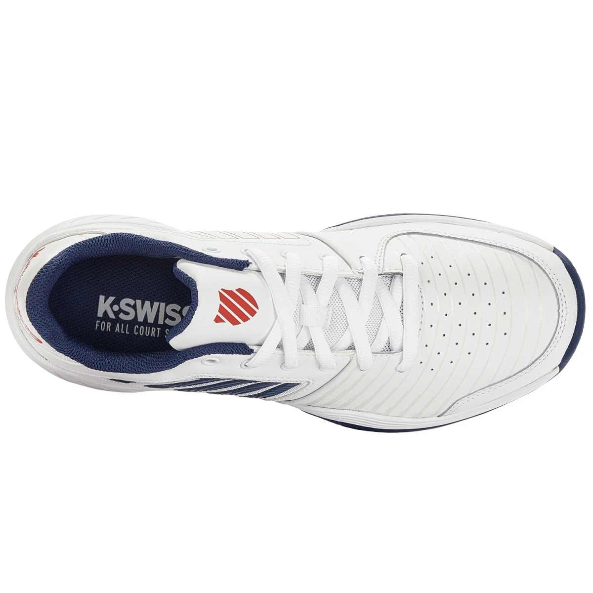KSwiss Tennisschuhe Court Express Clay/Sandplatz 2023 Weiss/opalblau Herren 5 KSwiss Tennisschuhe Court Express Clay/Sandplatz 2023 Weiss/opalblau Herren – Bild 3