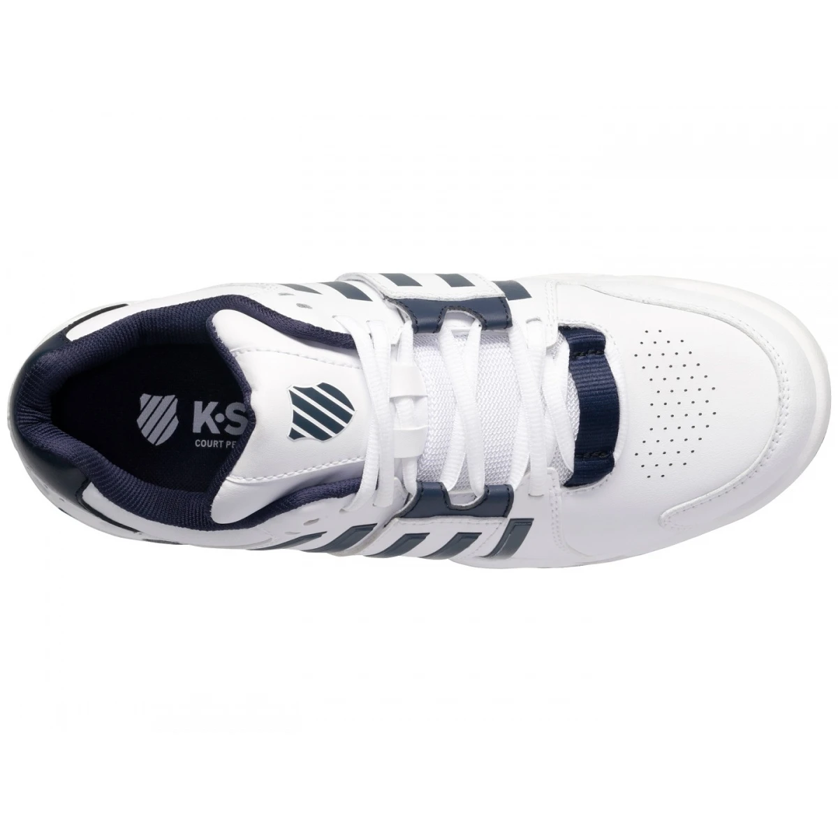 KSwiss Tennisschuhe Accomplish IV Allcourt (Stabil) Weiss/peacoatblau Herren 4 KSwiss Tennisschuhe Accomplish IV Allcourt (Stabil) Weiss/peacoatblau Herren – Bild 2