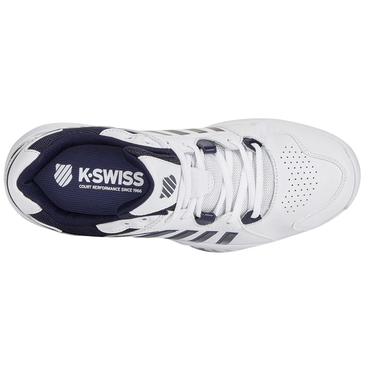 KSwiss Tennisschuhe Receiver V Indoor/Carpet/Teppich Weiss Herren 4 KSwiss Tennisschuhe Receiver V Indoor/Carpet/Teppich Weiss Herren – Bild 2