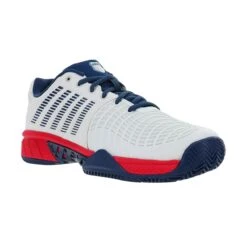 KSwiss Tennisschuhe Express Light 3 Clay/Sandplatz 2023 Weiss/opalblau Herren -TENNISTOWN Verkäufe KSwiss 08563 176 Express Light Schuh207 1200x1200 1