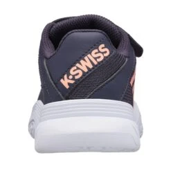 KSwiss Tennisschuhe Court Express Klett Allcourt Blaugrau/pfirsisch Kleinkinder -TENNISTOWN Verkäufe KSwiss 56610 034 Court Express Klett Schuh 4 591x591 1