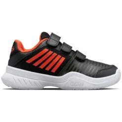 KSwiss Tennisschuhe Court Express KLETT Allcourt Schwarz/orange Kleinkinder