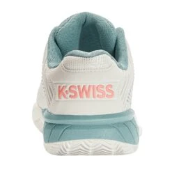 KSwiss Tennisschuhe Hypercourt Express 2 Clay/Sandplatz 2023 Weiss/aquablau Kinder -TENNISTOWN Verkäufe KSwiss 86614 143 Hypercourt Express Schuh205 971x971 1