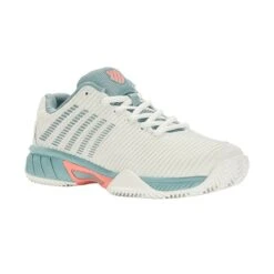 KSwiss Tennisschuhe Hypercourt Express 2 Clay/Sandplatz 2023 Weiss/aquablau Kinder -TENNISTOWN Verkäufe KSwiss 86614 143 Hypercourt Express Schuh207 1200x1200 1