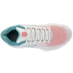 KSwiss Tennisschuhe Hypercourt Express 2 Clay/Sandplatz 2023 Weiss/hellblau/pink Damen -TENNISTOWN Verkäufe KSwiss 96614 143 Hypercourt Express Schuh201 1200x1200 1