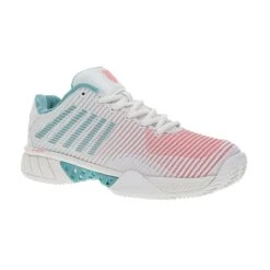 KSwiss Tennisschuhe Hypercourt Express 2 Clay/Sandplatz 2023 Weiss/hellblau/pink Damen -TENNISTOWN Verkäufe KSwiss 96614 143 Hypercourt Express Schuh203 1200x1200 1