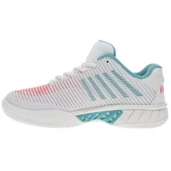 KSwiss Tennisschuhe Hypercourt Express 2 Clay/Sandplatz 2023 Weiss/hellblau/pink Damen -TENNISTOWN Verkäufe KSwiss 96614 143 Hypercourt Express Schuh206 1200x1200 1