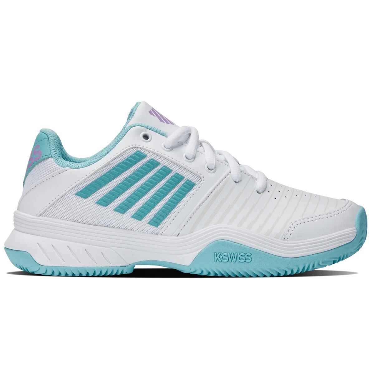 KSwiss Tennisschuhe Court Express Clay/Sandplatz Weiss/blau Damen 3 KSwiss Tennisschuhe Court Express Clay/Sandplatz Weiss/blau Damen