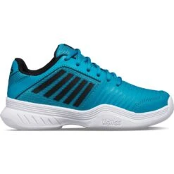 KSwiss Tennisschuhe Court Express Indoor/Carpet/Teppich Blau Kinder -TENNISTOWN Verkäufe Kswiss 56934 428 Court Express Indoor Kinder 1024x1024 1