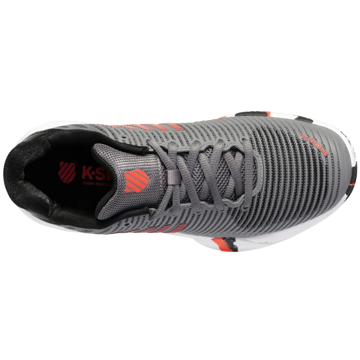 KSwiss Tennisschuhe Hypercourt Express 2 Clay/Sandplatz Stahlgrau Kinder 4 KSwiss Tennisschuhe Hypercourt Express 2 Clay/Sandplatz Stahlgrau Kinder – Bild 2