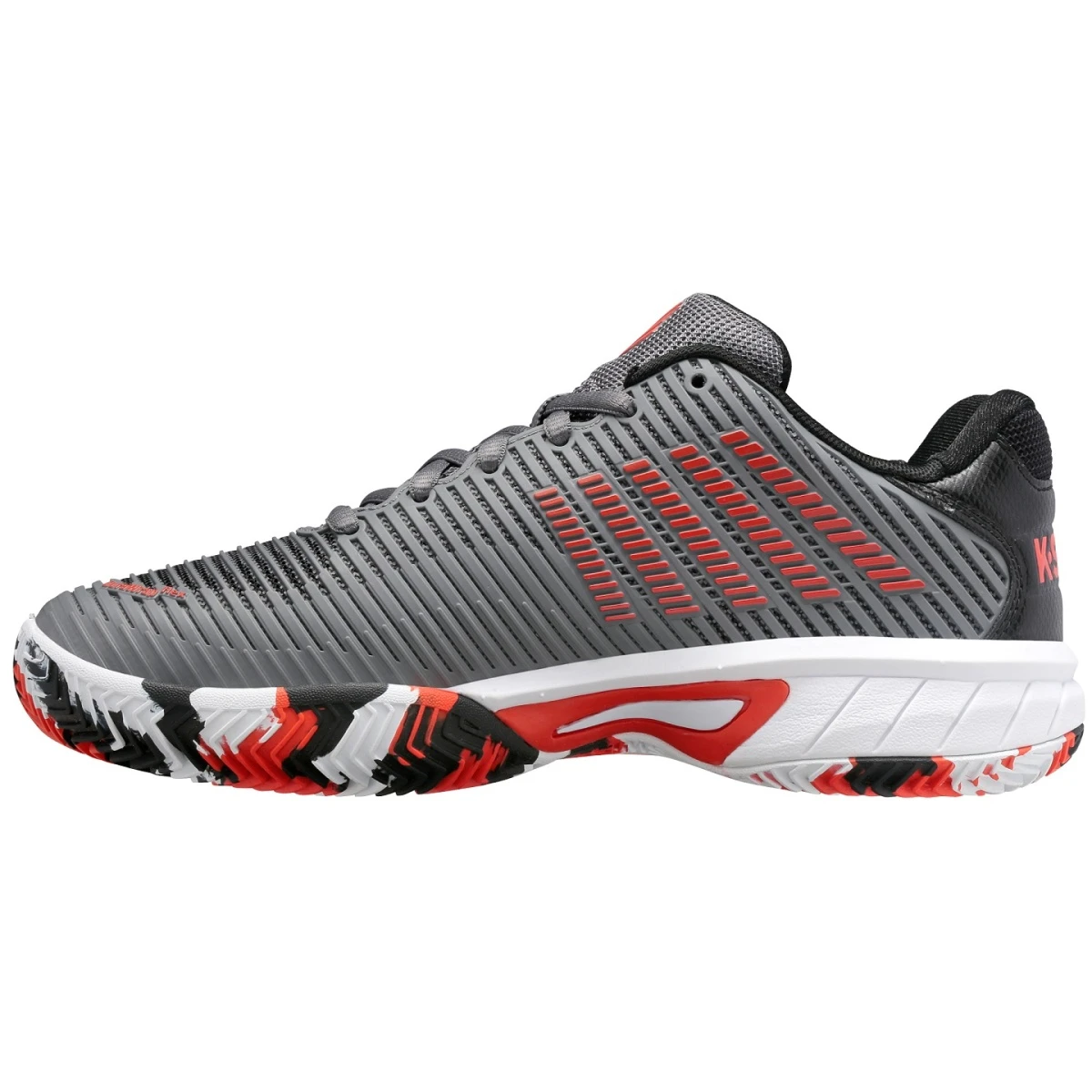 KSwiss Tennisschuhe Hypercourt Express 2 Clay/Sandplatz Stahlgrau Kinder 8 KSwiss Tennisschuhe Hypercourt Express 2 Clay/Sandplatz Stahlgrau Kinder – Bild 6