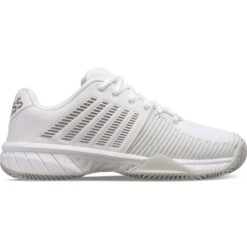 KSwiss Tennisschuhe Express Light 2 Clay/Sandplatz Weiss/grau Damen -TENNISTOWN Verkäufe Kswiss 96611 181.00 express20light 2 hb women Schuh 1024x1024 1