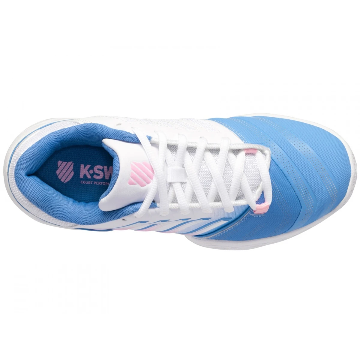 KSwiss Tennisschuhe BigShot Light 4 Allcourt Weiss/hellblau Damen 4 KSwiss Tennisschuhe BigShot Light 4 Allcourt Weiss/hellblau Damen – Bild 2