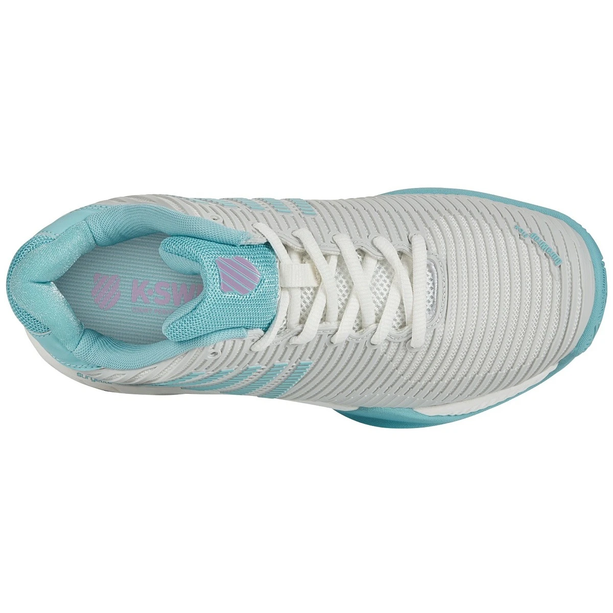 KSwiss Hypercourt Express 2 2022 Weiss/blau Allcourt-Tennisschuhe Damen 5 KSwiss Hypercourt Express 2 2022 Weiss/blau Allcourt-Tennisschuhe Damen – Bild 3