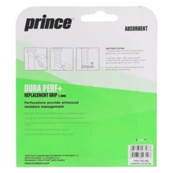 Prince Basisband Dura Perf+ 1.9mm (perforiert, Schweissabsorption) Schwarz - 1 Stück -TENNISTOWN Verkäufe PRINCE 7H551020 GRIFFBAND DURA PERF PLUS 2 1200x1200 1