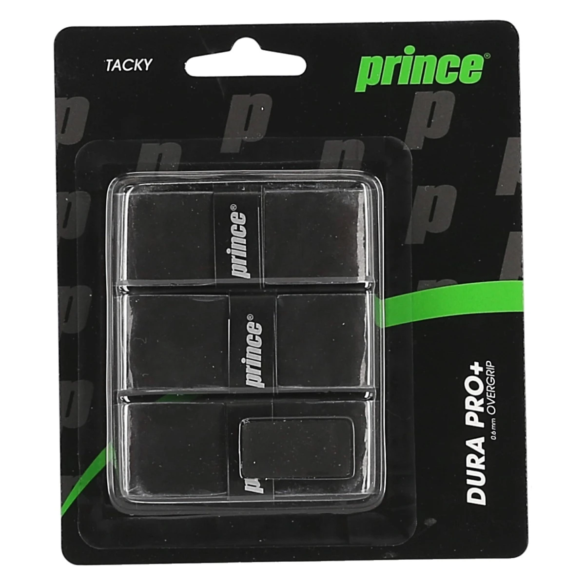 Prince Overgrip Dura Pro+ 0.6mm Schwarz 3er 3 Prince Overgrip Dura Pro+ 0.6mm Schwarz 3er