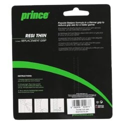 Prince Basisband Resi Thin 1.5mm (dünn, Griffig) Schwarz - 1 Stück -TENNISTOWN Verkäufe PRINCE RESI THIN SCHWARZ 2 1200x1200 1