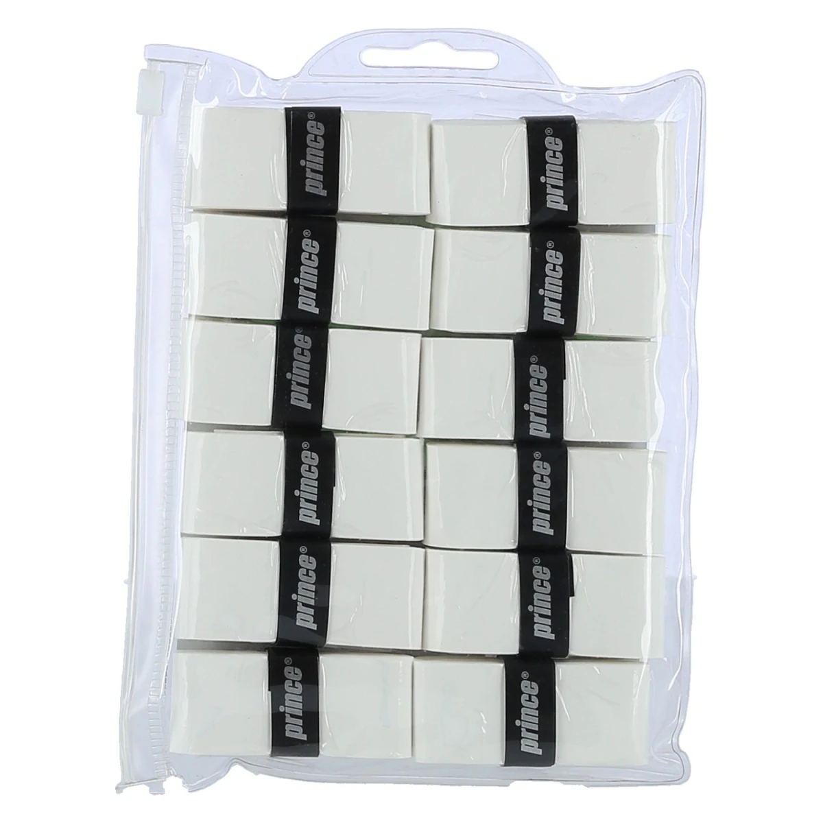 Prince Overgrip Tacky Pro 0.6mm Weiss - 12 Stück Im Zip Beutel 4 Prince Overgrip Tacky Pro 0.6mm Weiss - 12 Stück Im Zip Beutel – Bild 2