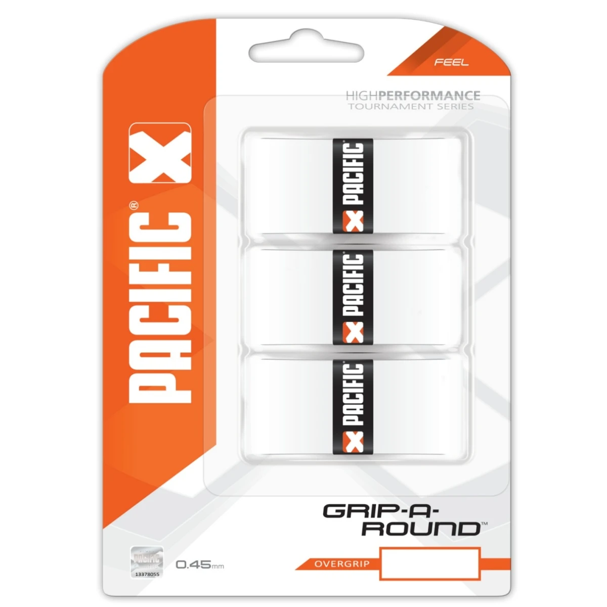 Pacific Overgrip Grip Around 0.45mm Weiss 3er 3 Pacific Overgrip Grip Around 0.45mm Weiss 3er