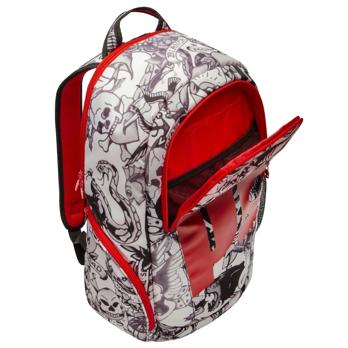 Prince Tennis-Rucksack By Hydrogen Tattoo Weiss/schwarz 7 Prince Tennis-Rucksack By Hydrogen Tattoo Weiss/schwarz – Bild 5