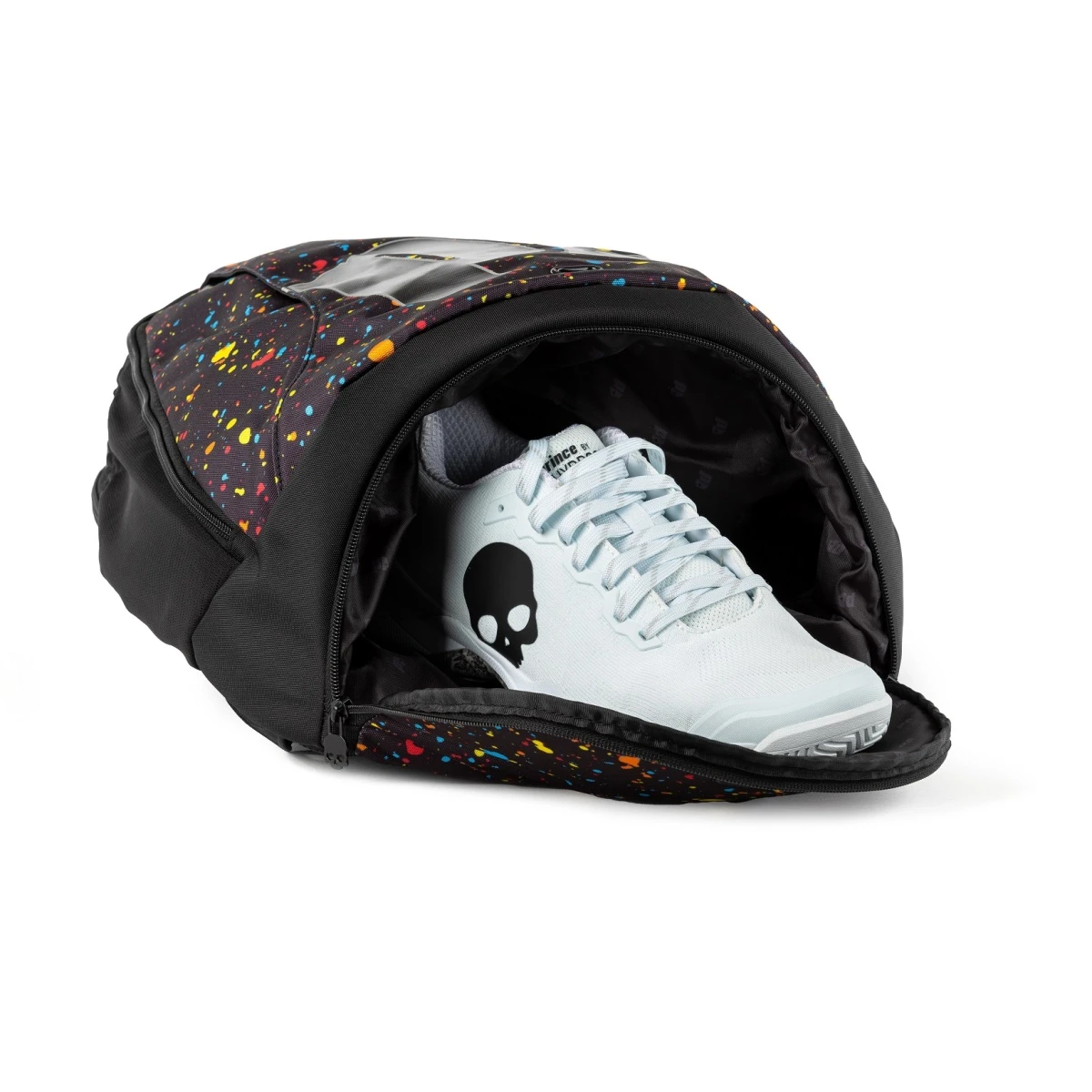 Prince Tennis-Rucksack By Hydrogen Spark (Haupt-, Schläger- Und Schuhfach) Schwarz 4 Prince Tennis-Rucksack By Hydrogen Spark (Haupt-, Schläger- Und Schuhfach) Schwarz – Bild 2