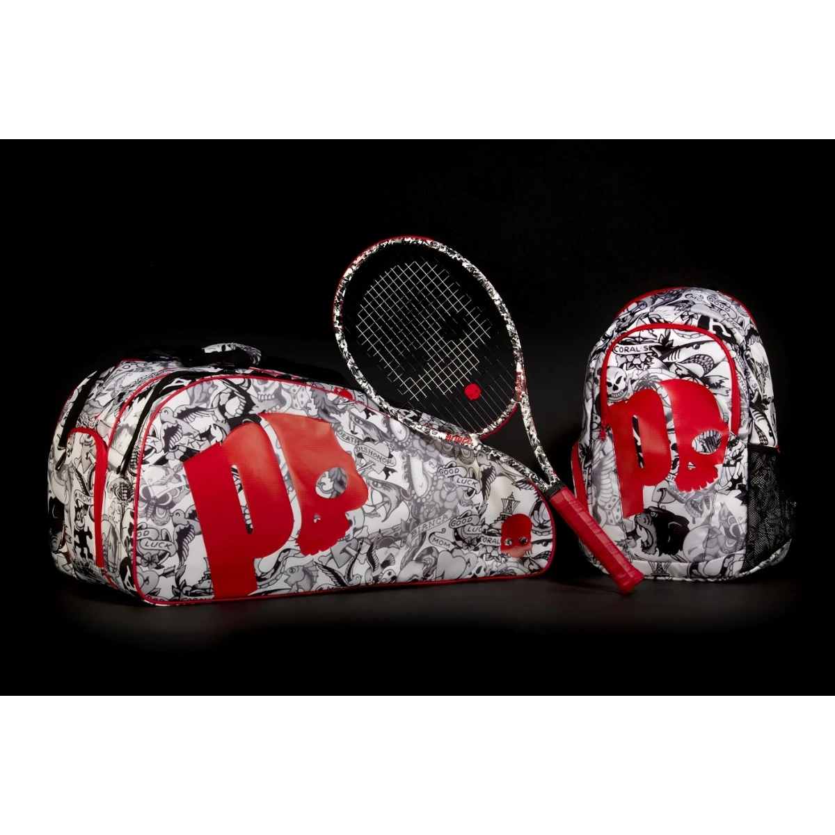 Prince Tennis-Rucksack By Hydrogen Tattoo Weiss/schwarz 9 Prince Tennis-Rucksack By Hydrogen Tattoo Weiss/schwarz – Bild 7