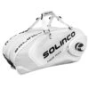 Solinco Racketbag Tour Team Whiteout (Schlägertasche, 3 Hauptfächer, Thermofach, Schuhfach) Weiss 15er -TENNISTOWN Verkäufe SOL 15pk Bag Whiteout Tasche 1200x1200 1