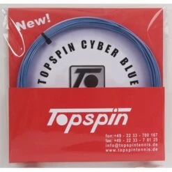 Besaitung Mit Tennissaite Topspin Cyber Blue (Haltbarkeit+Touch) Blau