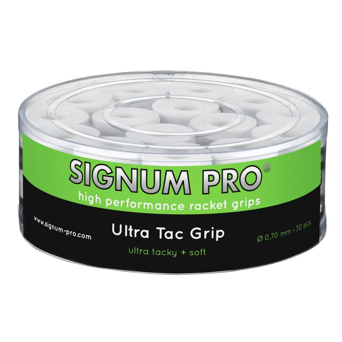 Signum Pro Overgrip UltraTac 0.70mm Weiss 30er Box 3 Signum Pro Overgrip UltraTac 0.70mm Weiss 30er Box