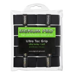 Signum Pro Overgrip Ultra Tac 0.70mm Schwarz 10er Clip-Beutel