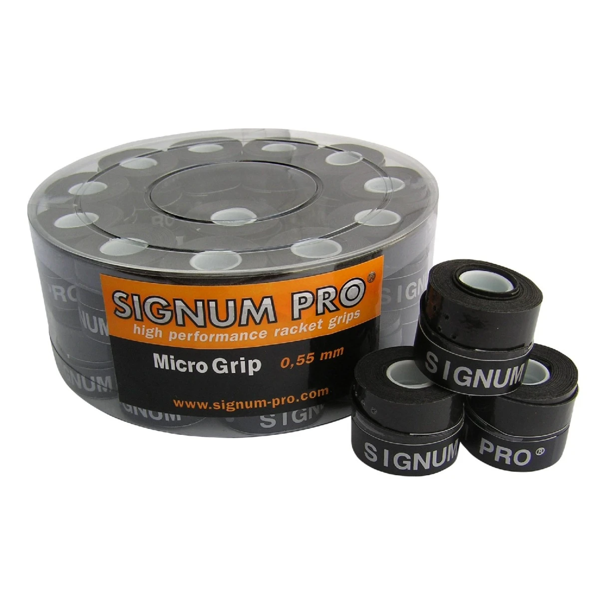 Signum Pro Overgrip Micro 0.55mm Schwarz 30er Box 3 Signum Pro Overgrip Micro 0.55mm Schwarz 30er Box