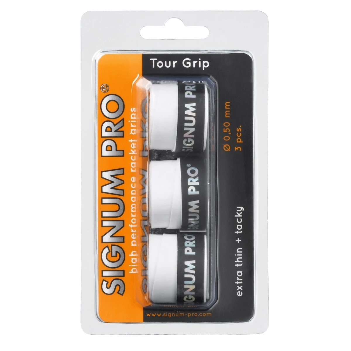 Signum Pro Overgrip Tour 0.5mm Weiss 3er 3 Signum Pro Overgrip Tour 0.5mm Weiss 3er